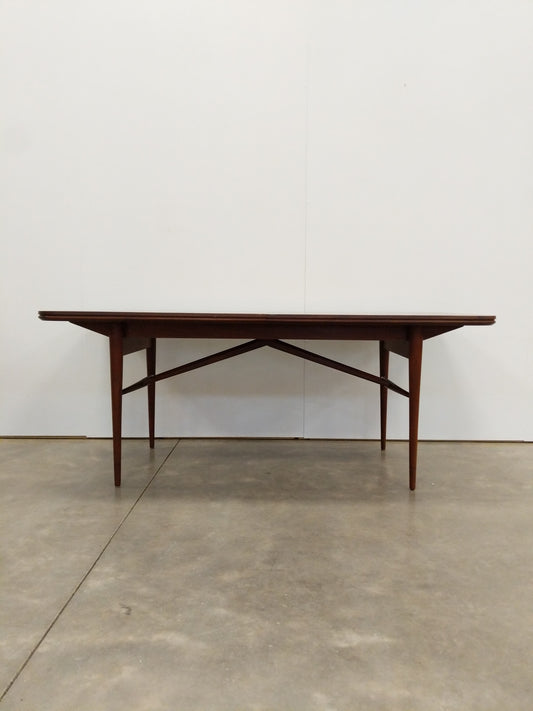 Vintage Mid Century Modern Teak Extendable Dining Table by Robert Heritage