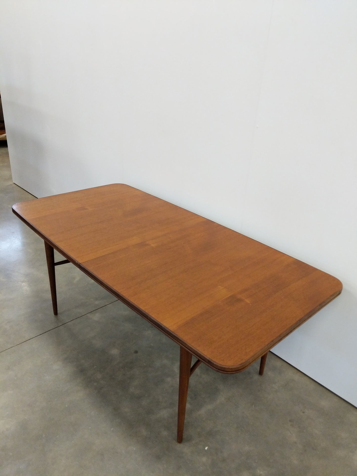 Vintage Mid Century Modern Teak Extendable Dining Table by Robert Heritage