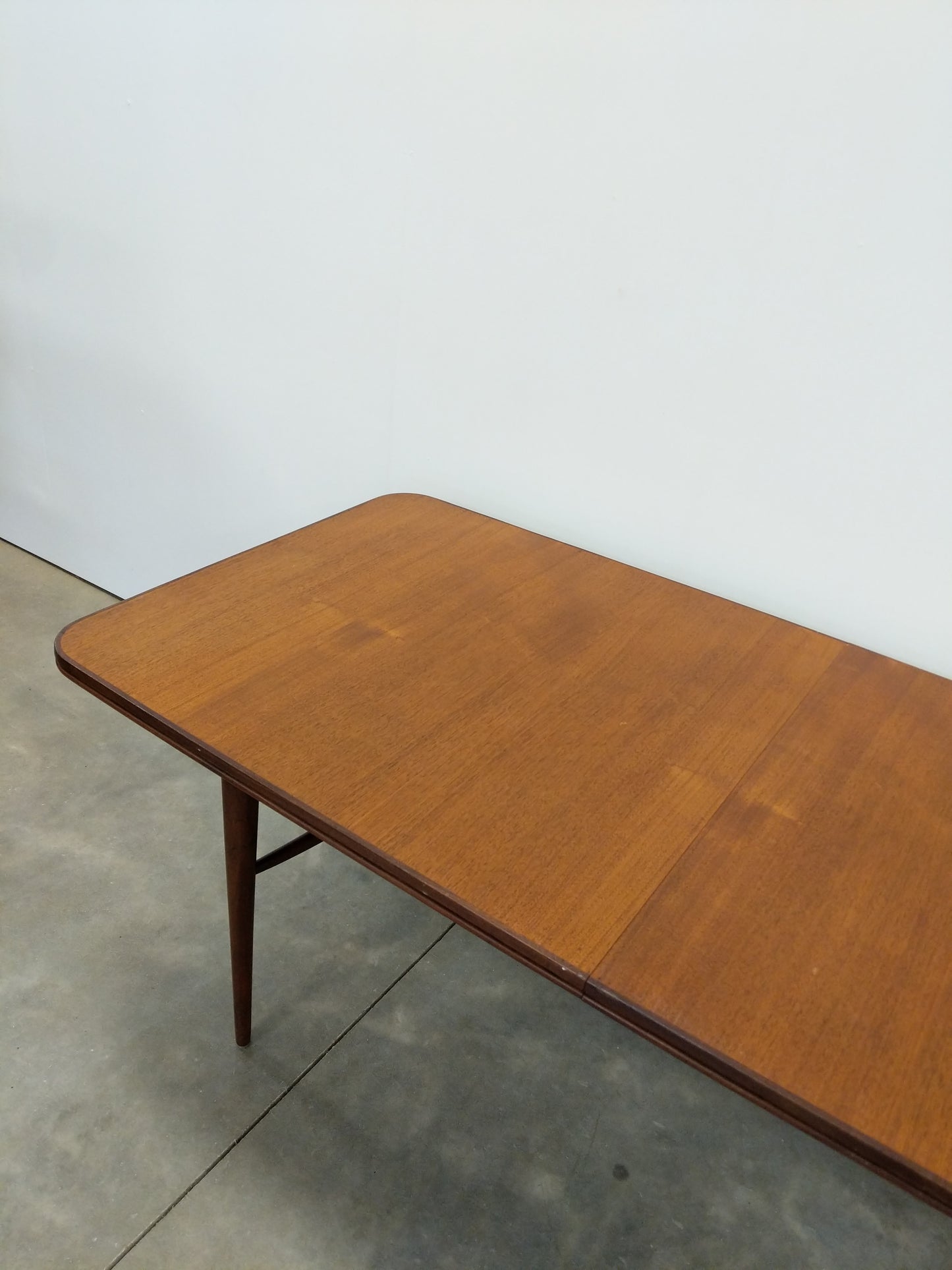 Vintage Mid Century Modern Teak Extendable Dining Table by Robert Heritage