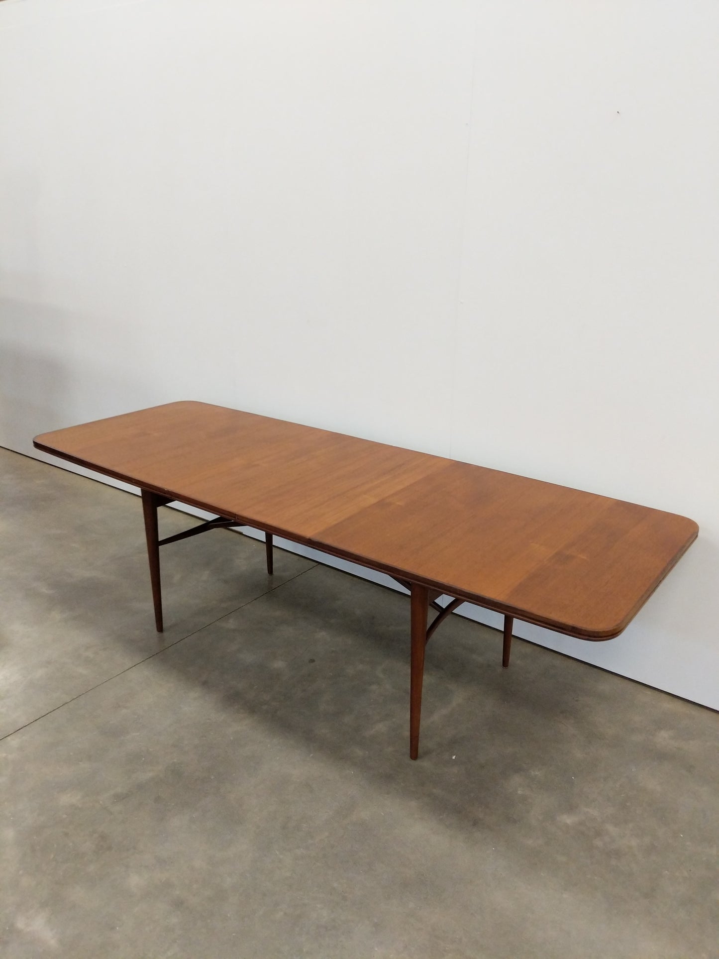 Vintage Mid Century Modern Teak Extendable Dining Table by Robert Heritage