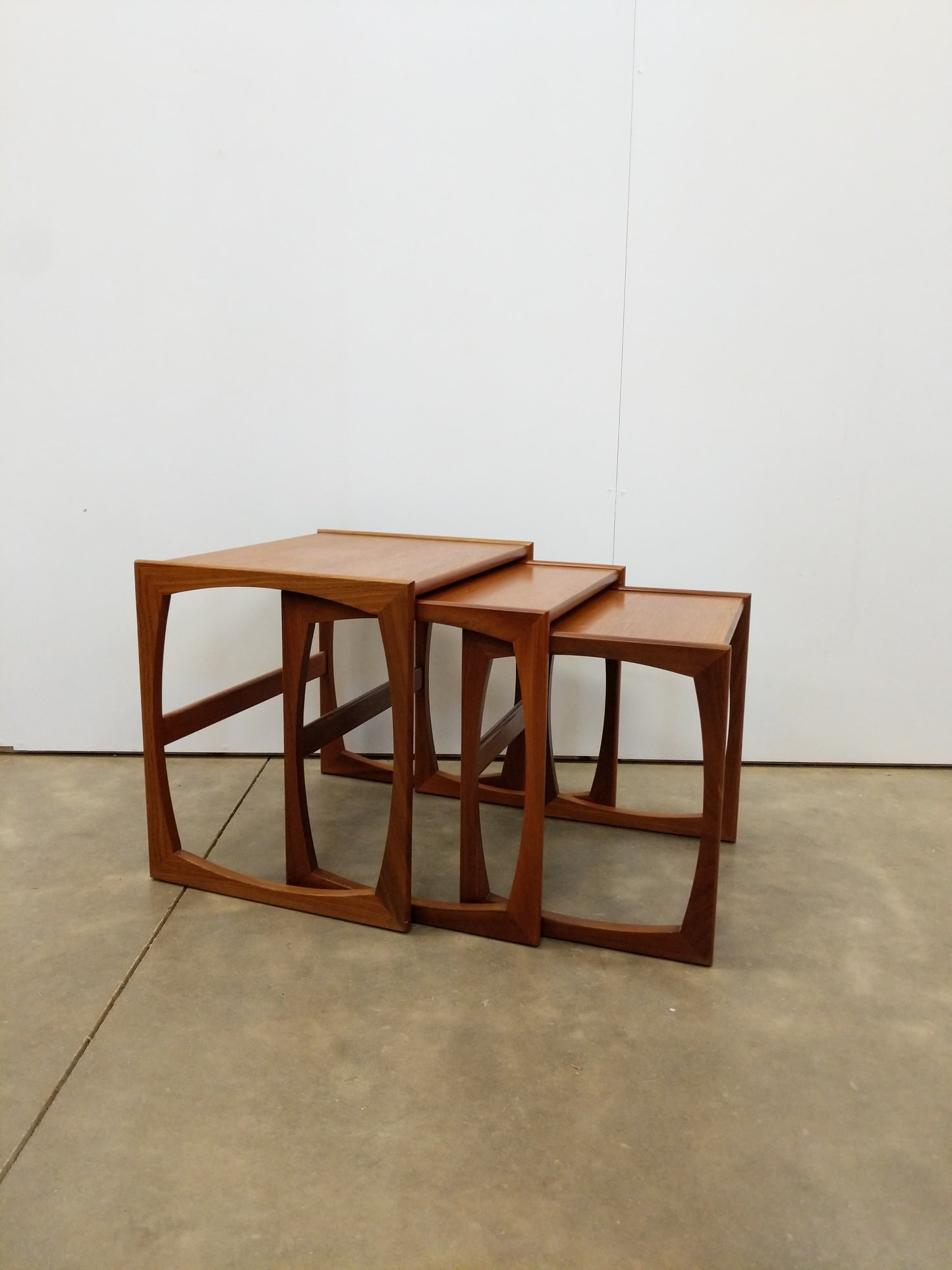 Set of Vintage Mid Century Modern Teak Nesting Tables by G Plan