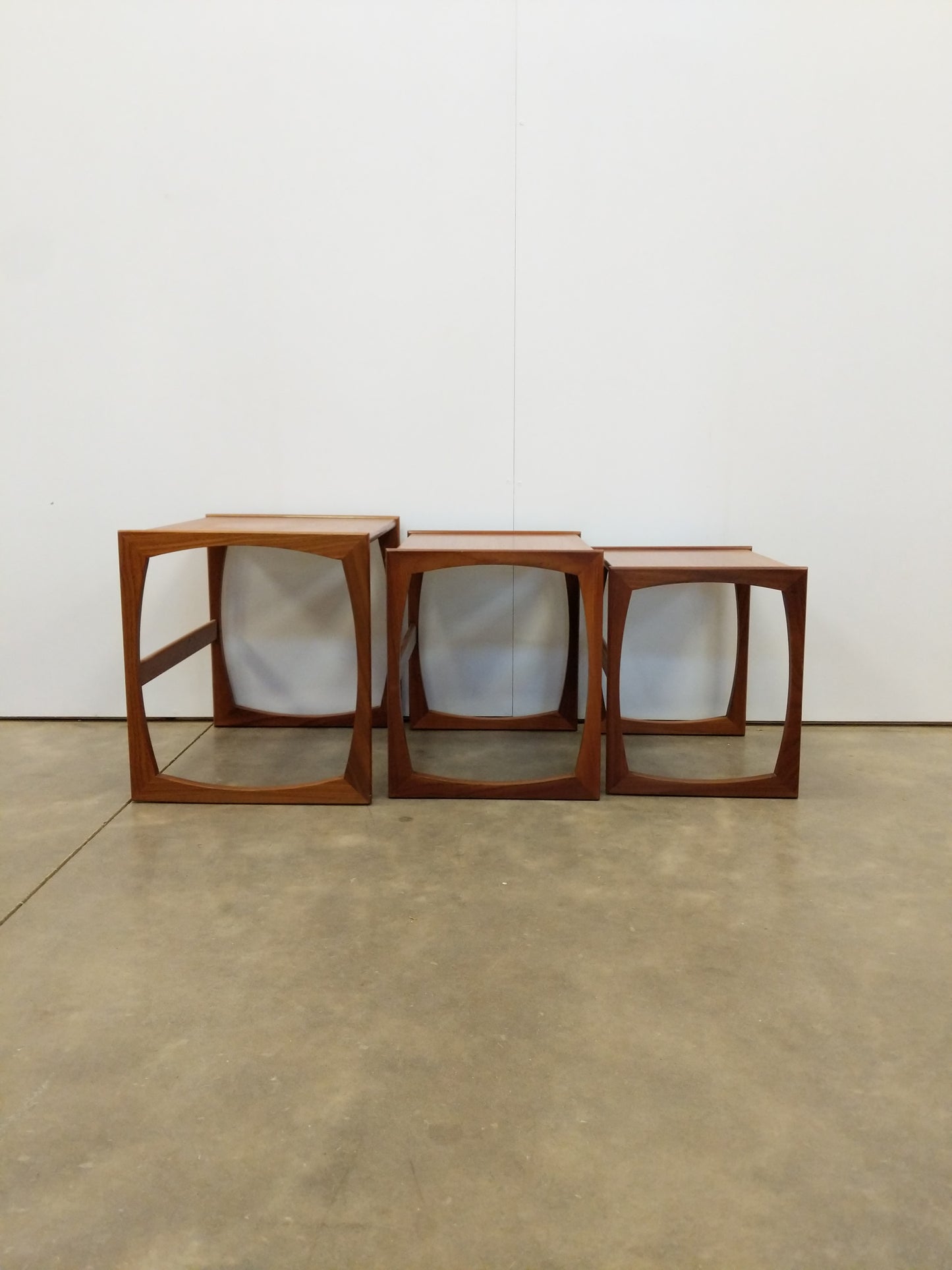 Set of Vintage Mid Century Modern Teak Nesting Tables by G Plan
