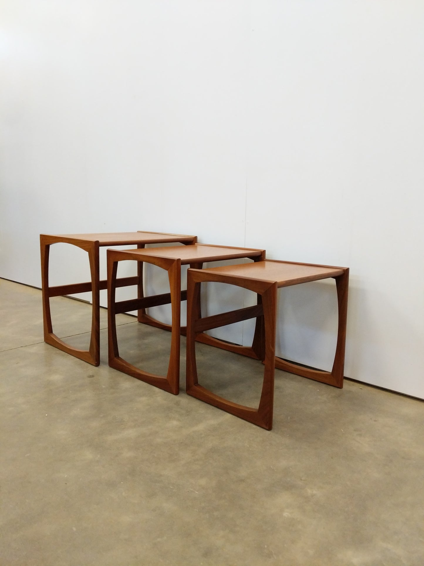 Set of Vintage Mid Century Modern Teak Nesting Tables by G Plan