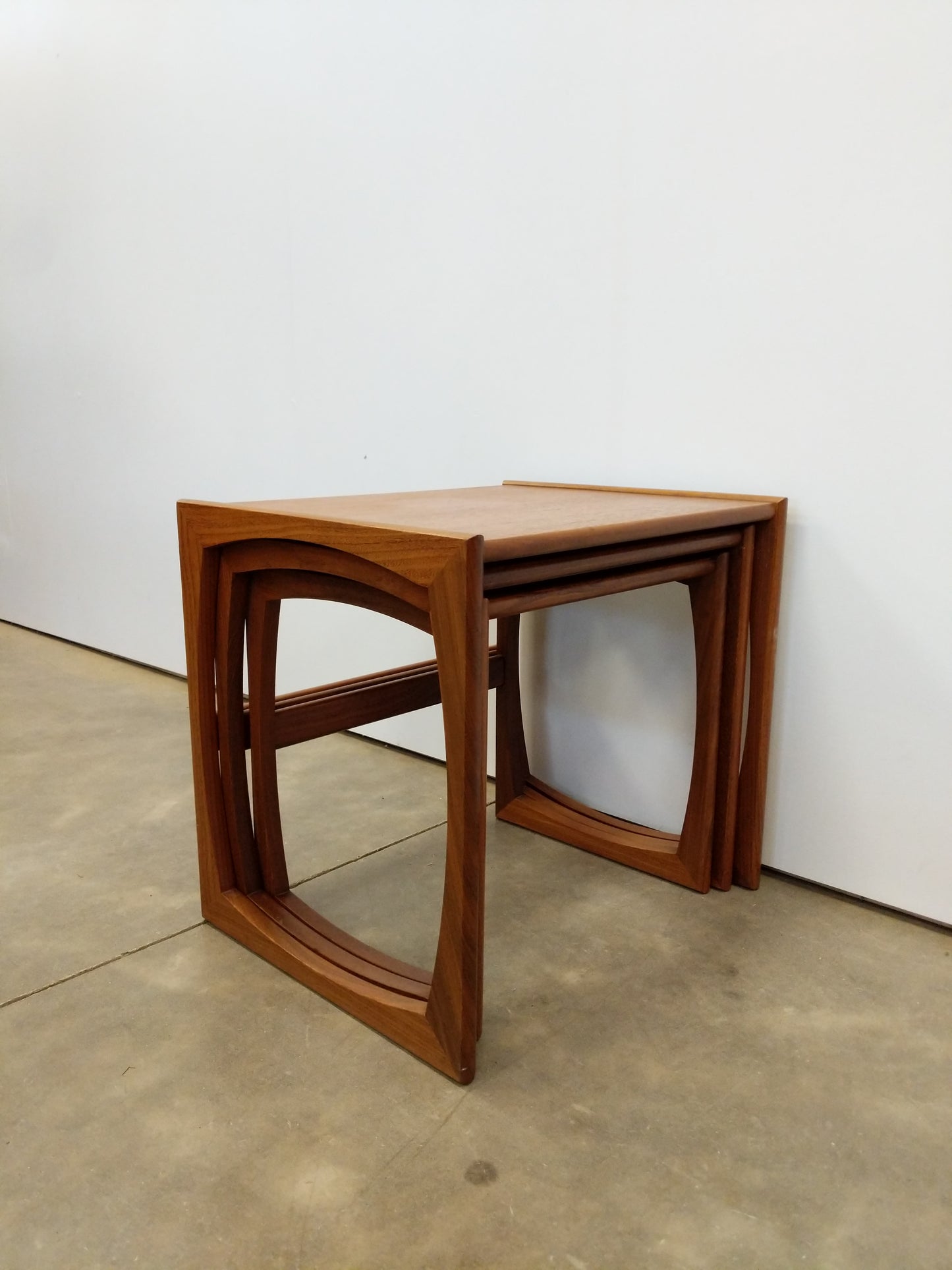 Set of Vintage Mid Century Modern Teak Nesting Tables by G Plan