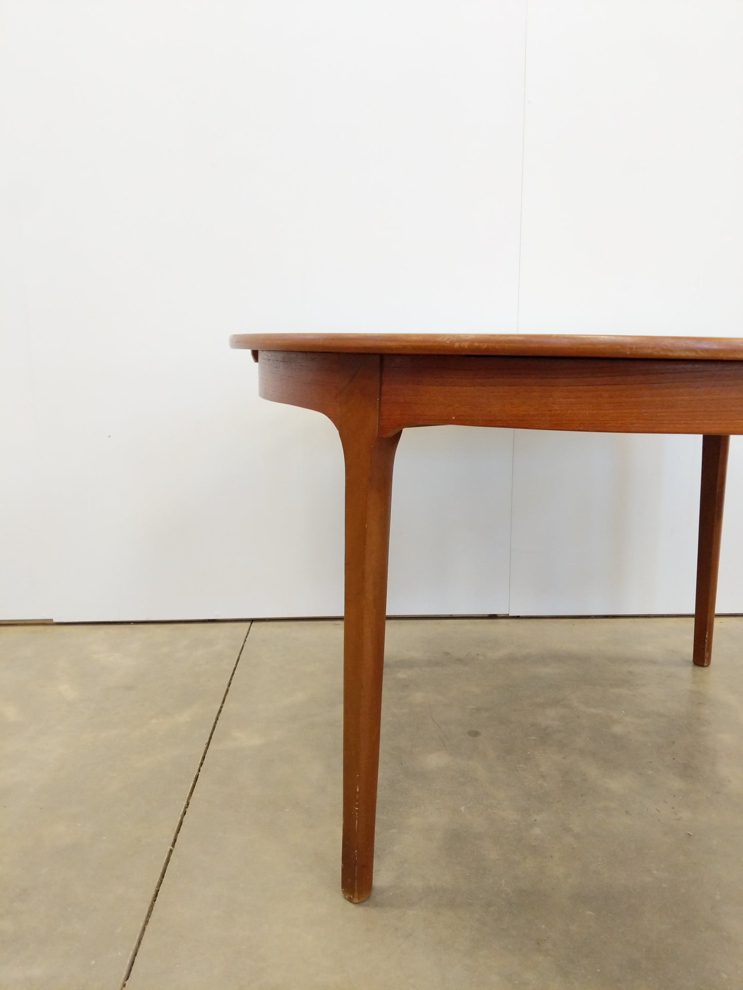 Vintage Mid Century Modern Teak Extendable Dining Table by Nathan