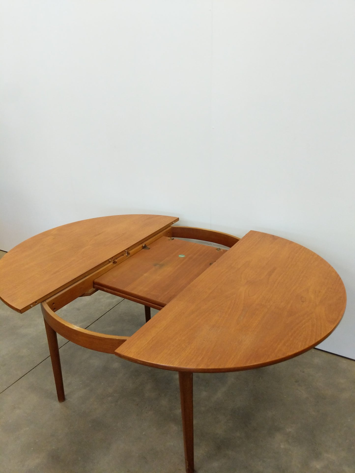 Vintage Mid Century Modern Teak Extendable Dining Table by Nathan
