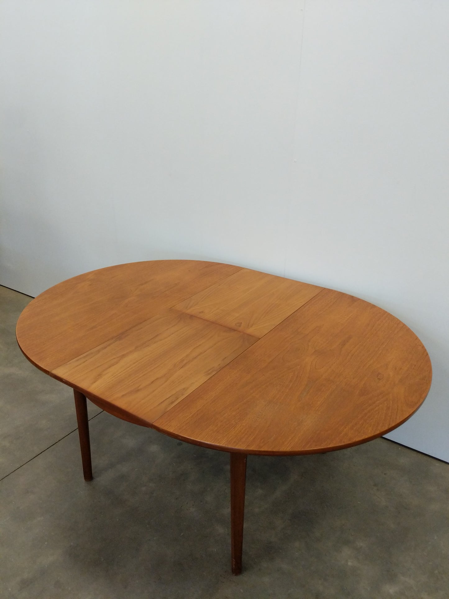 Vintage Mid Century Modern Teak Extendable Dining Table by Nathan