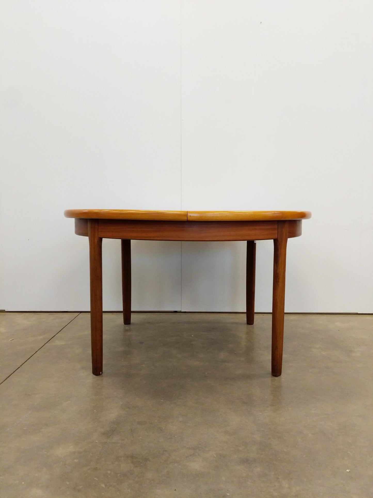 Vintage Mid Century Modern Teak Extendable Dining Table