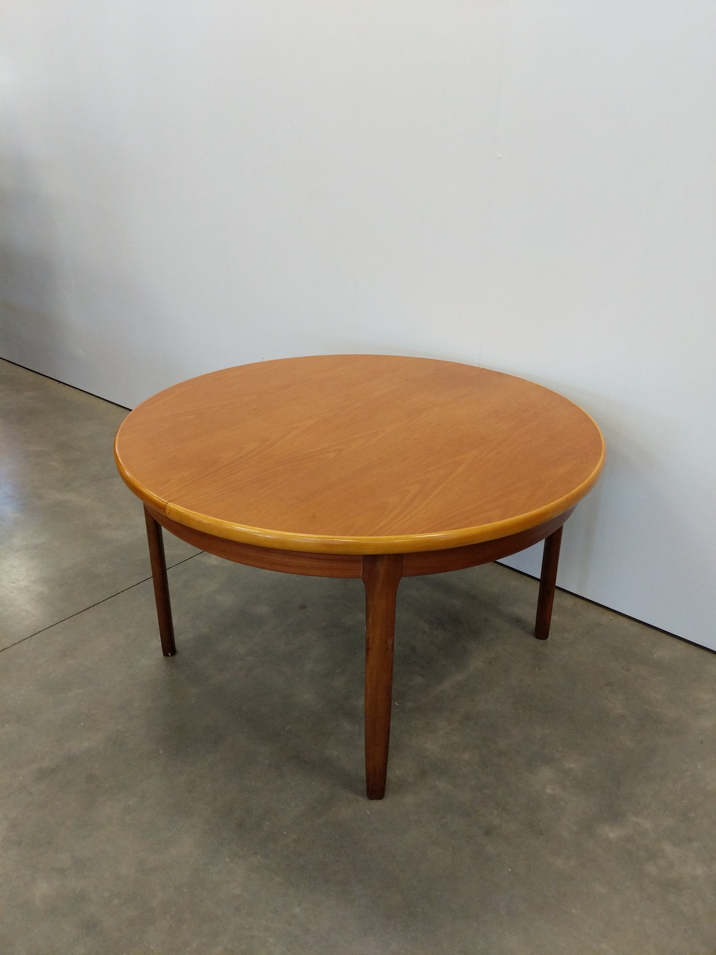 Vintage Mid Century Modern Teak Extendable Dining Table