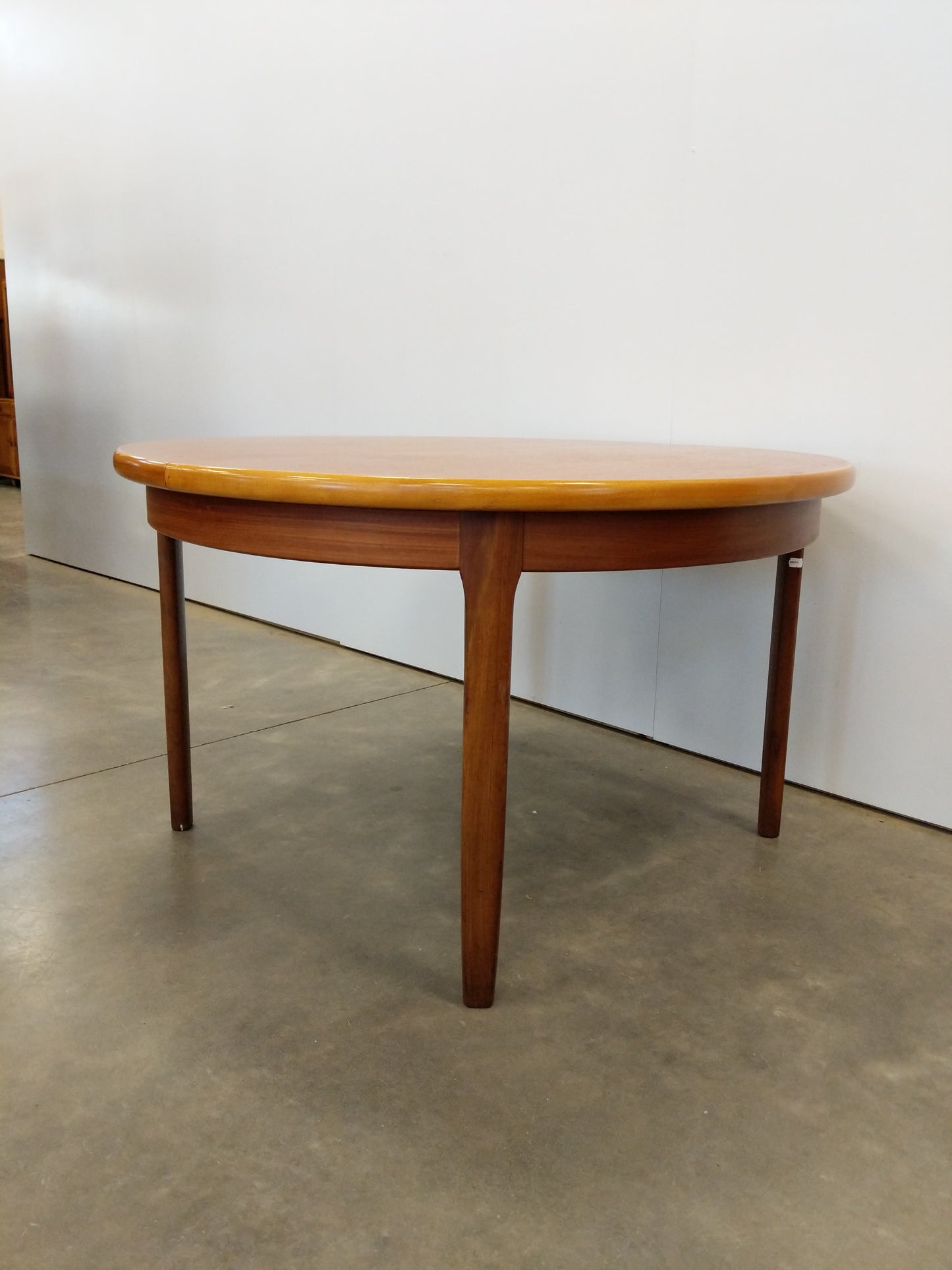 Vintage Mid Century Modern Teak Extendable Dining Table