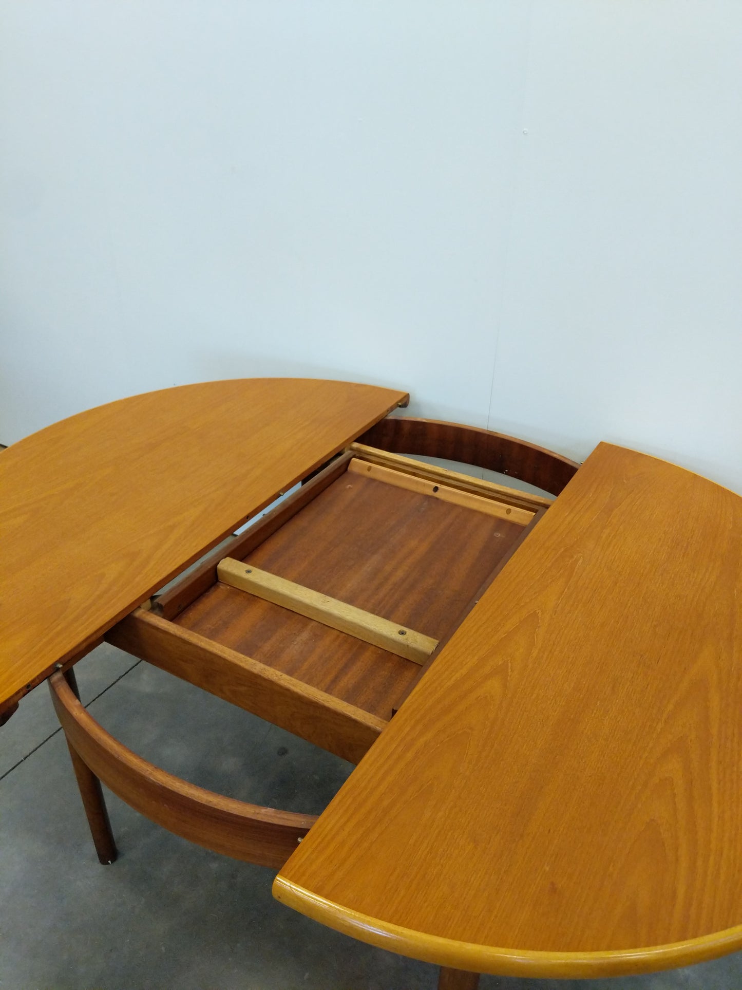 Vintage Mid Century Modern Teak Extendable Dining Table