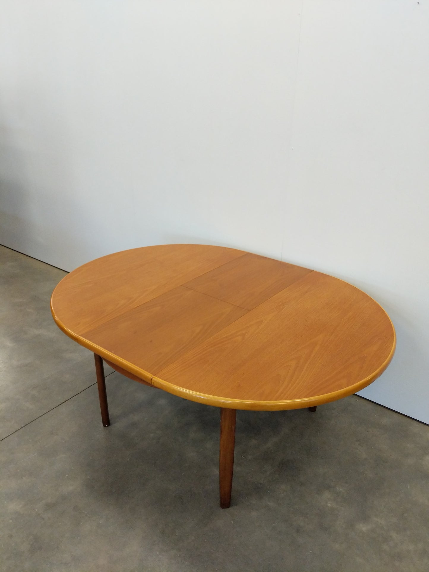 Vintage Mid Century Modern Teak Extendable Dining Table