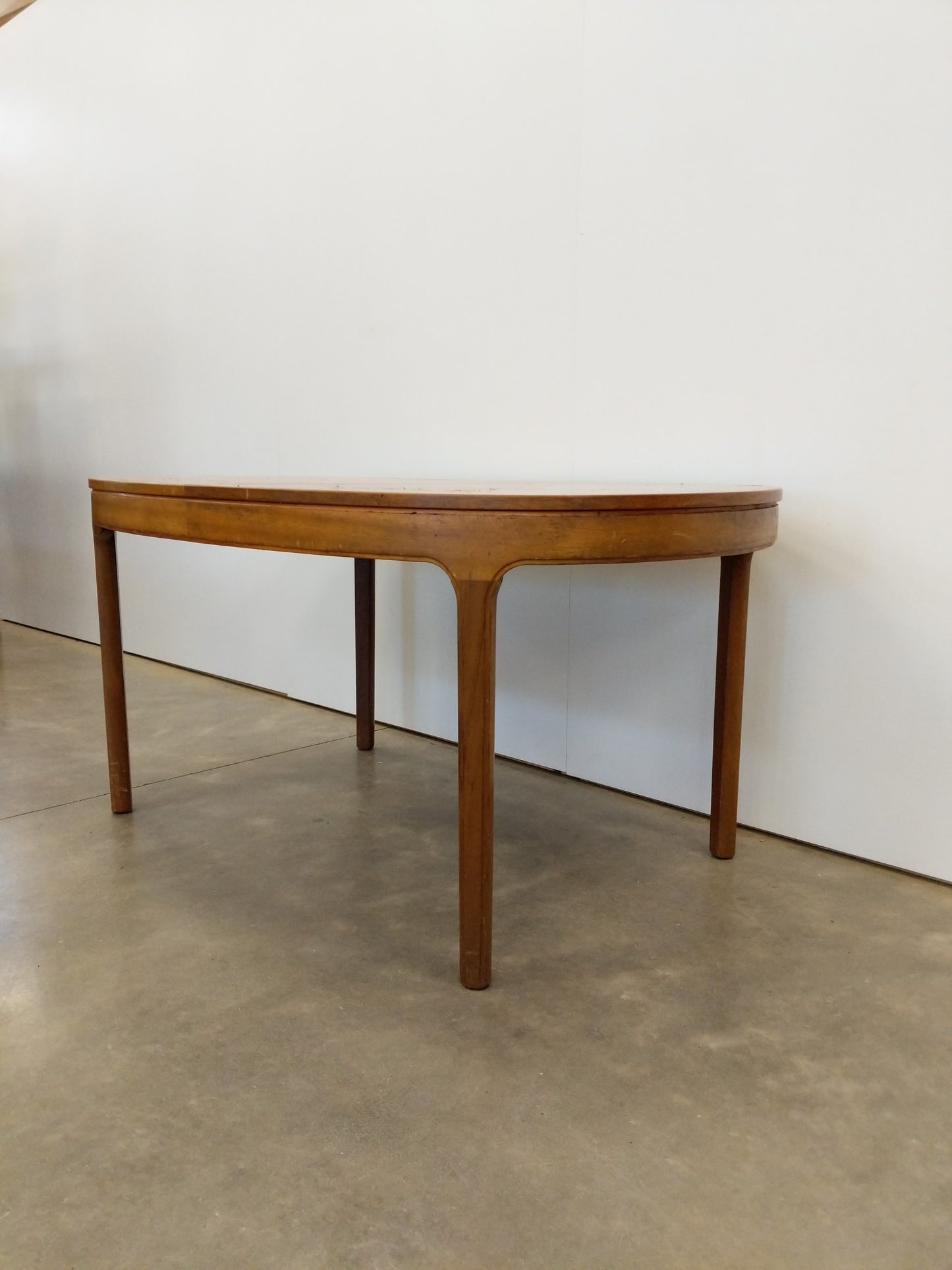 Vintage Mid Century Modern Teak Extendable Dining Table by Nathan