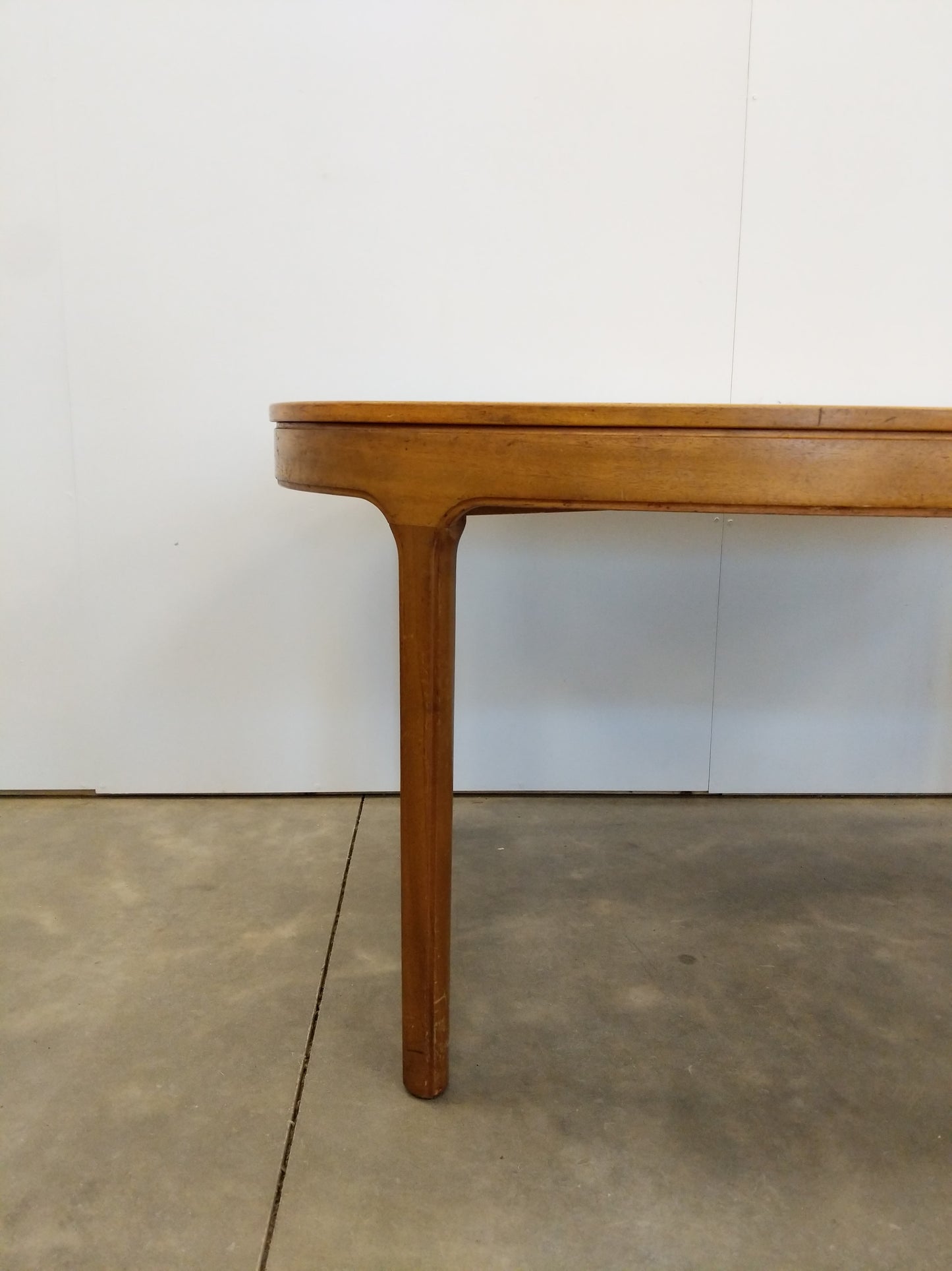 Vintage Mid Century Modern Teak Extendable Dining Table by Nathan