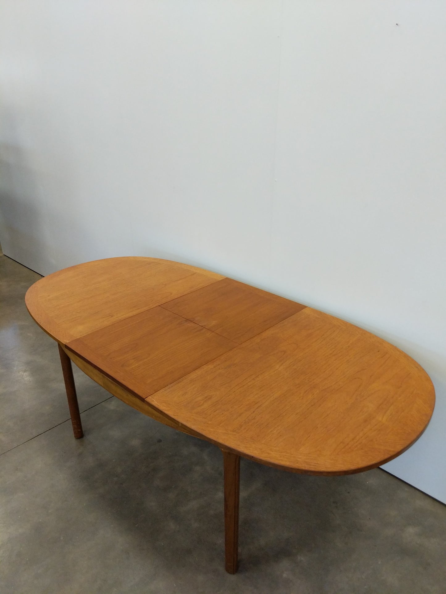 Vintage Mid Century Modern Teak Extendable Dining Table by Nathan