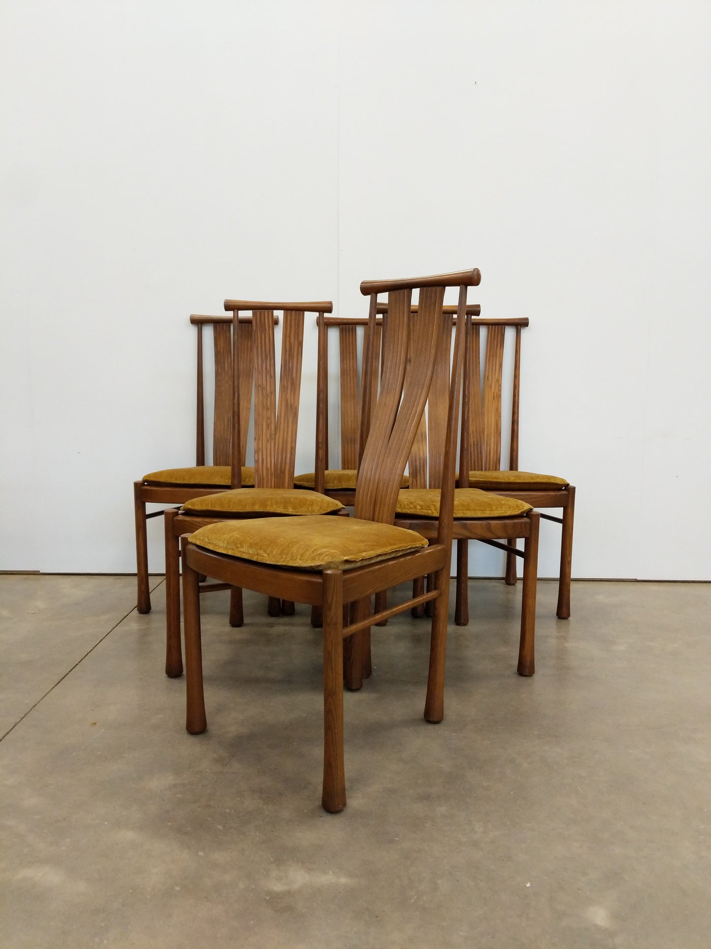 Set of 6 Vintage Mid Century Modern Dining Chairs by Ercol