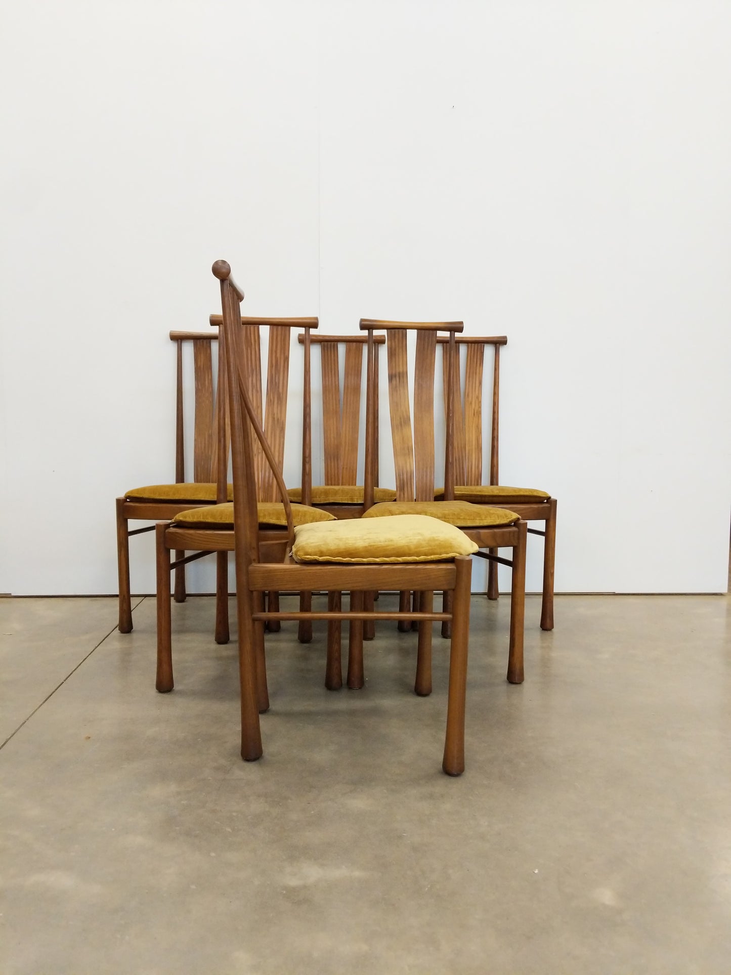 Set of 6 Vintage Mid Century Modern Dining Chairs by Ercol