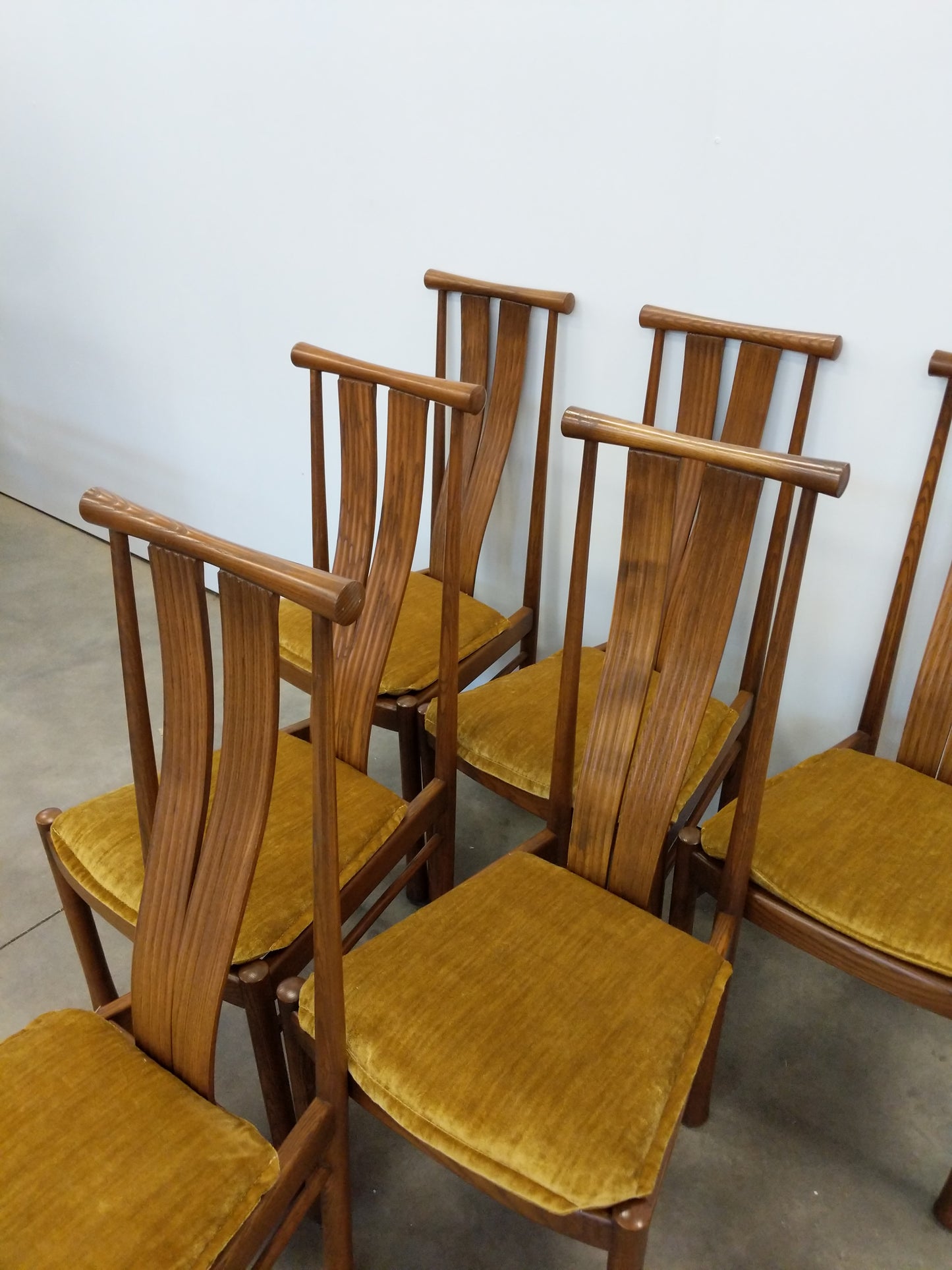 Set of 6 Vintage Mid Century Modern Dining Chairs by Ercol