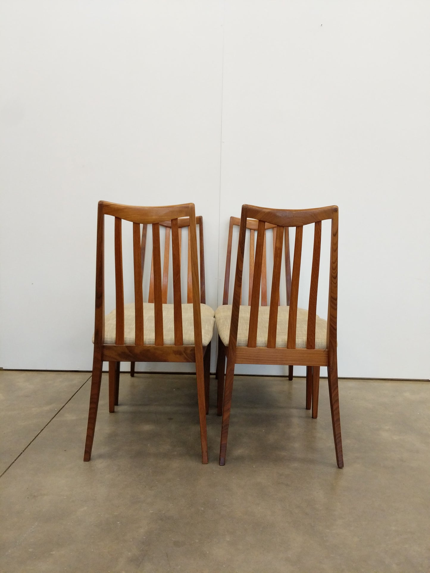 Set of 4 Vintage Mid Century Modern Dining Chairs by G Plan