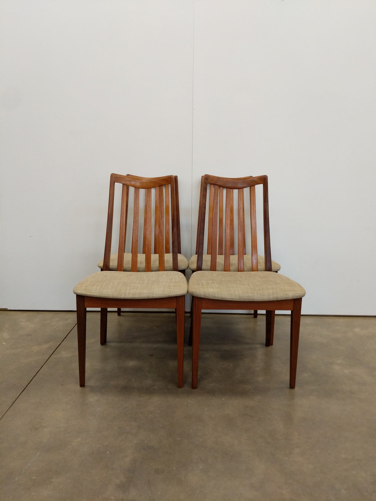 Set of 4 Vintage Mid Century Modern Dining Chairs by G Plan