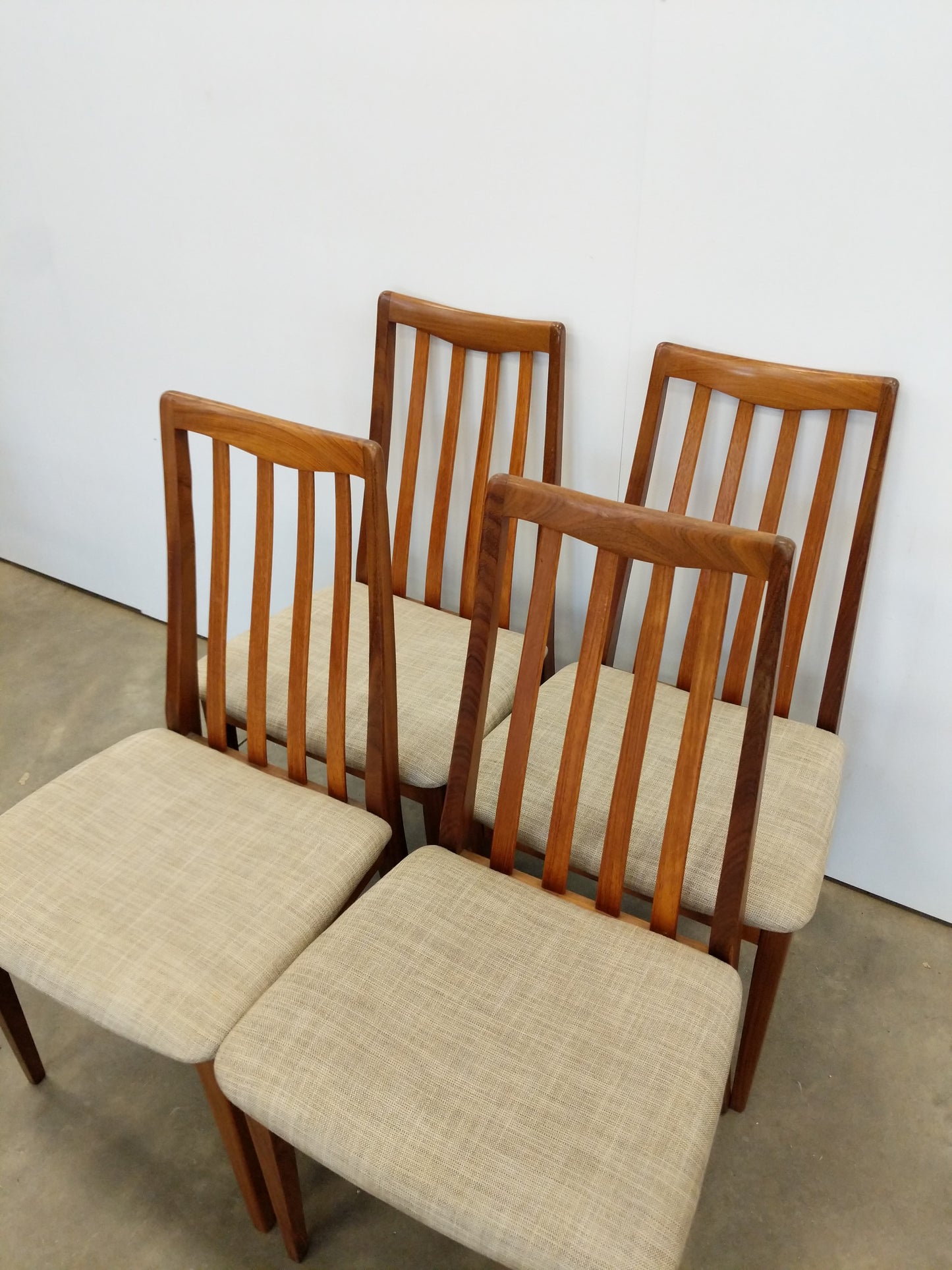 Set of 4 Vintage Mid Century Modern Dining Chairs by G Plan