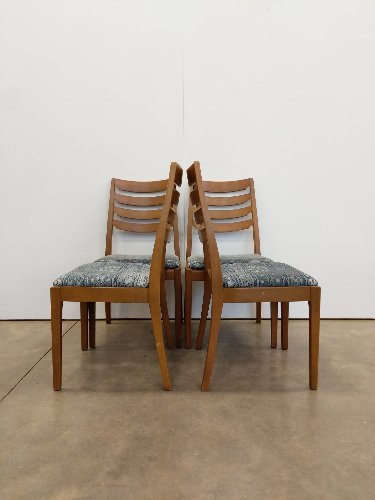 Set of 4 Vintage Mid Century Modern Dining Chairs by Nathan