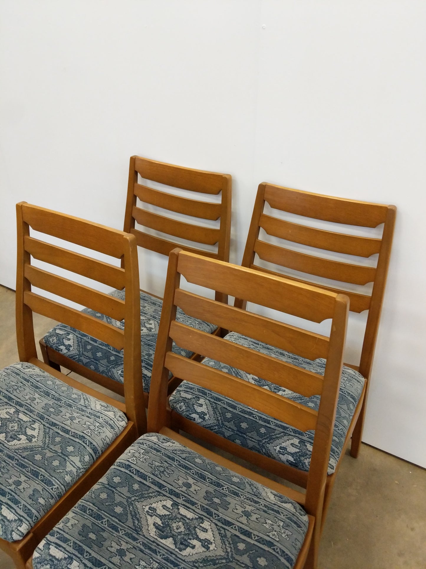 Set of 4 Vintage Mid Century Modern Dining Chairs by Nathan
