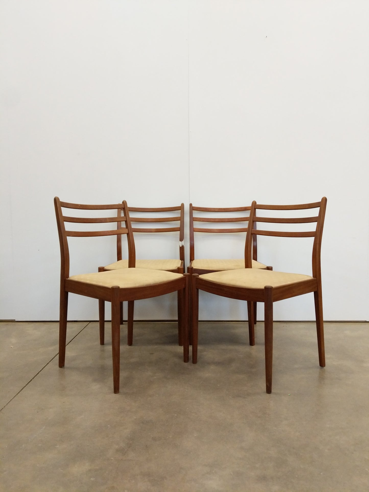 Set of 4 Vintage Mid Century Modern Dining Chairs by G Plan