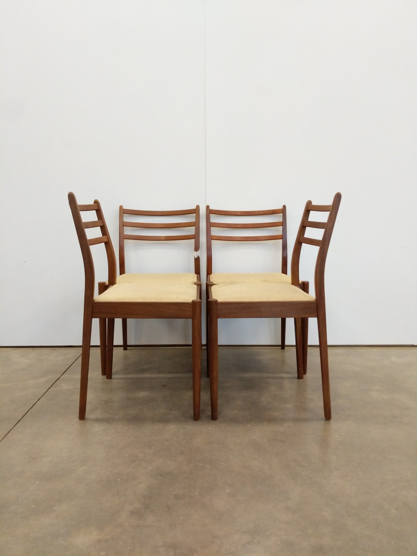 Set of 4 Vintage Mid Century Modern Dining Chairs by G Plan