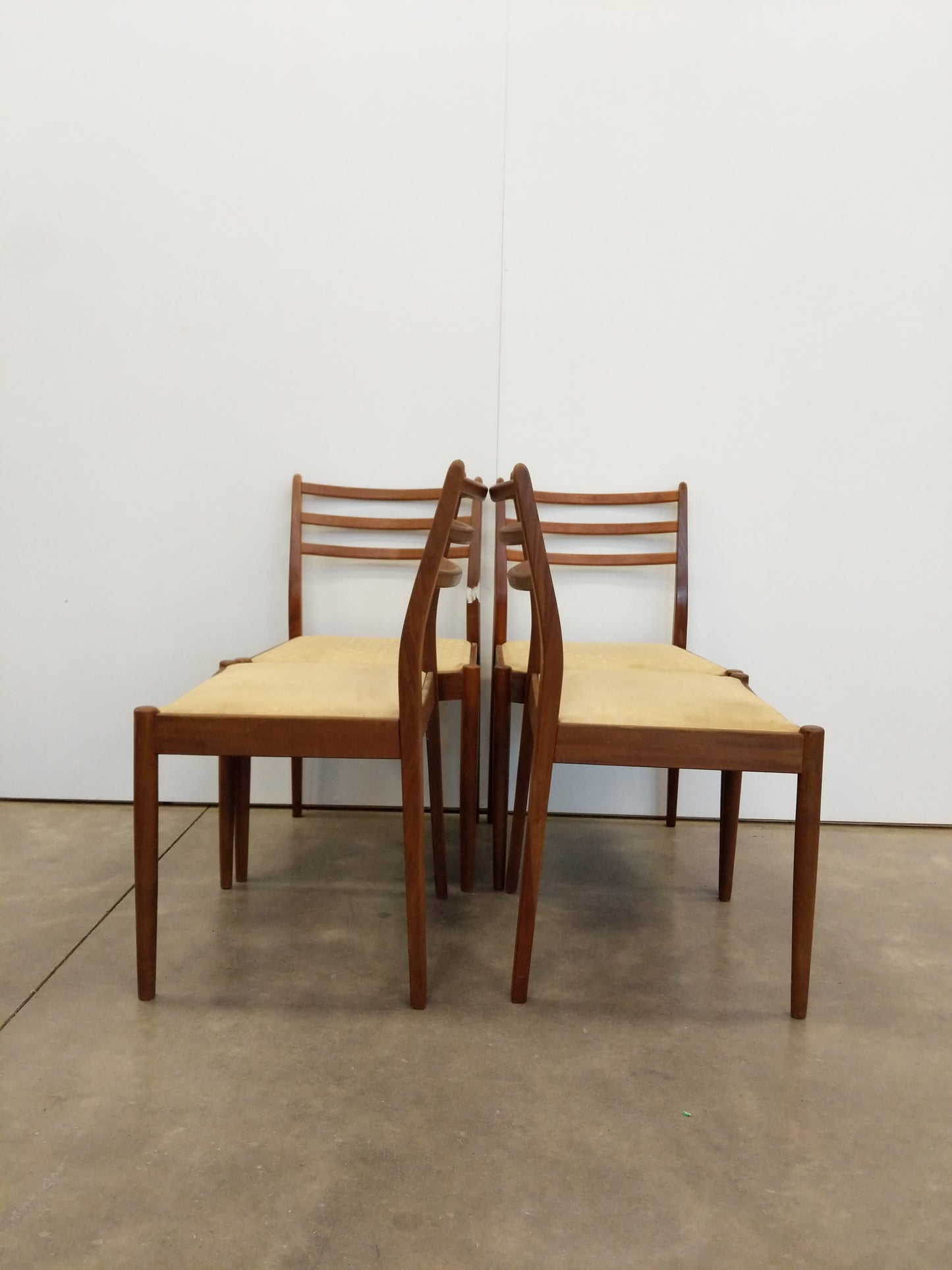 Set of 4 Vintage Mid Century Modern Dining Chairs by G Plan