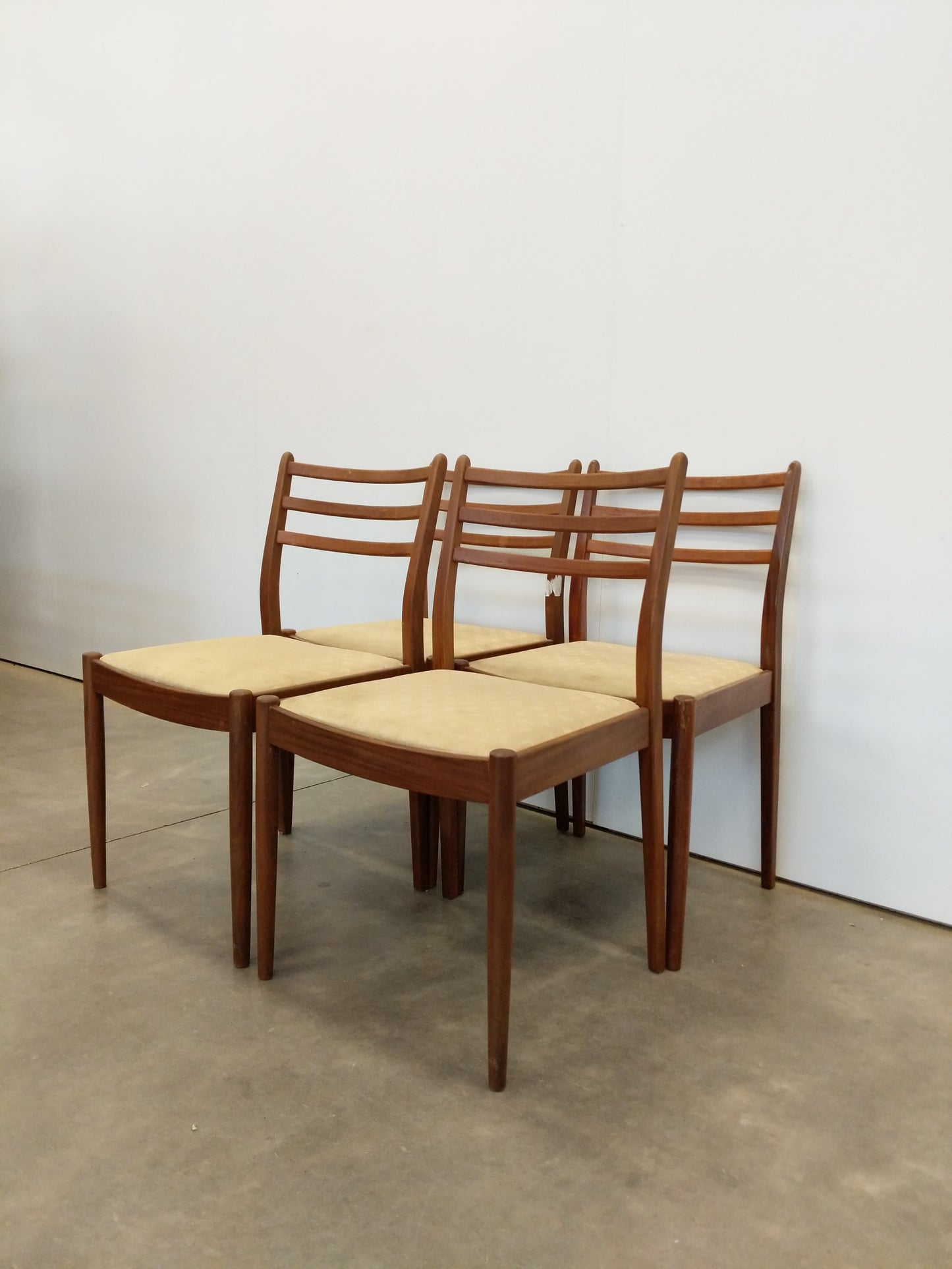 Set of 4 Vintage Mid Century Modern Dining Chairs by G Plan