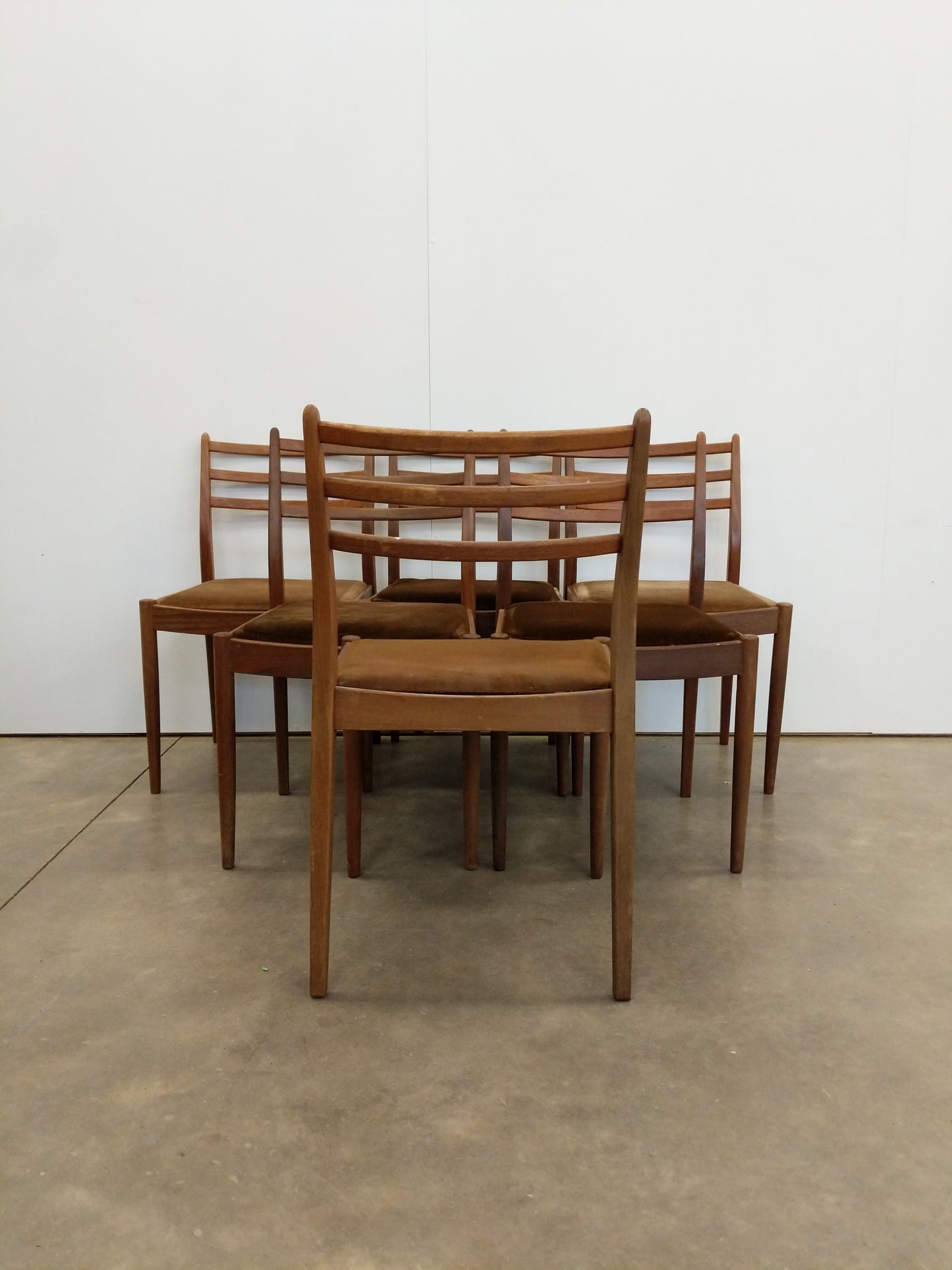 Set of 6 Vintage Mid Century Modern Dining Chairs by G Plan