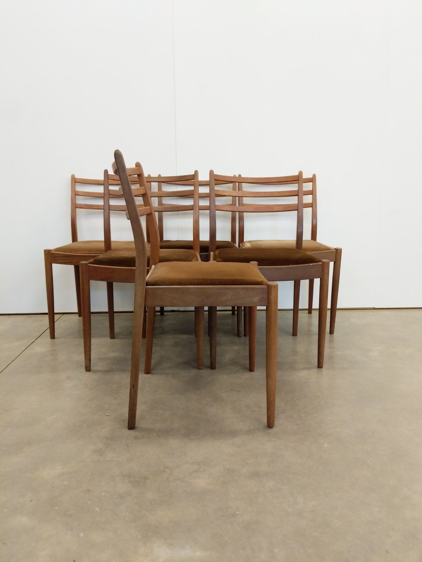 Set of 6 Vintage Mid Century Modern Dining Chairs by G Plan