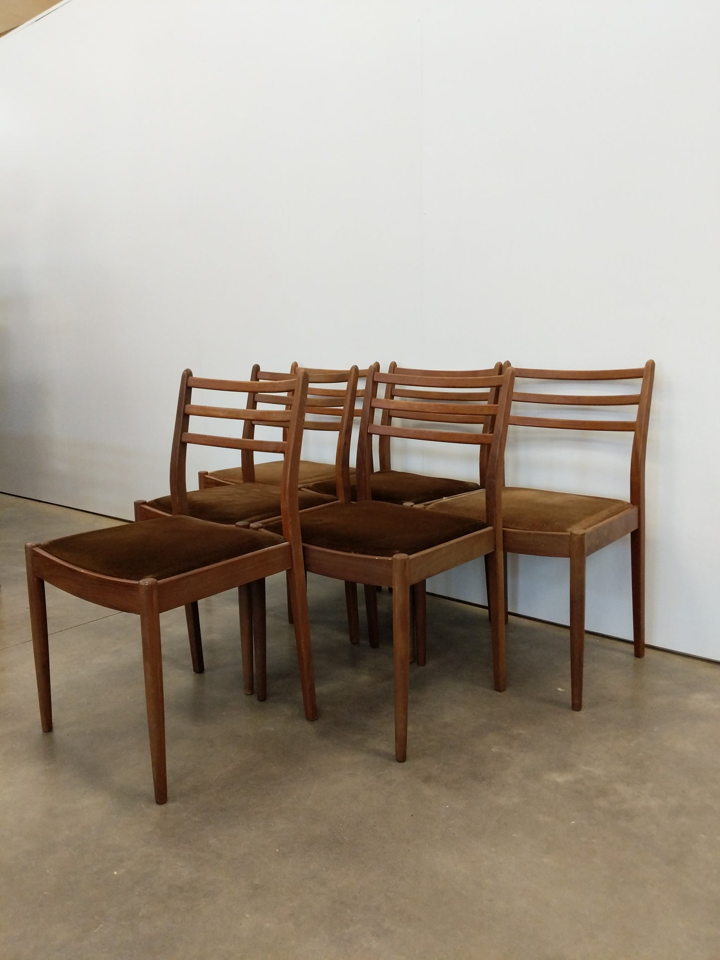 Set of 6 Vintage Mid Century Modern Dining Chairs by G Plan