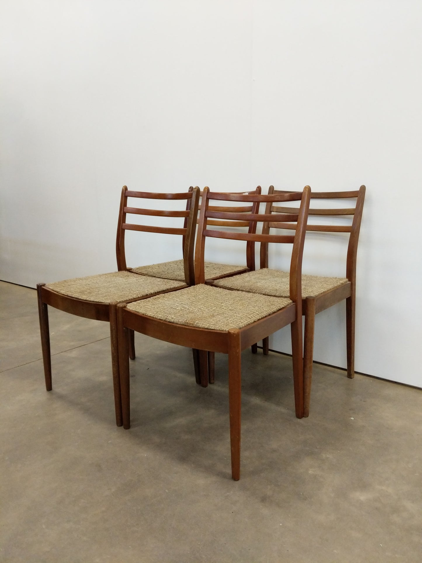 Set of 4 Vintage Mid Century Modern Dining Chairs by G Plan
