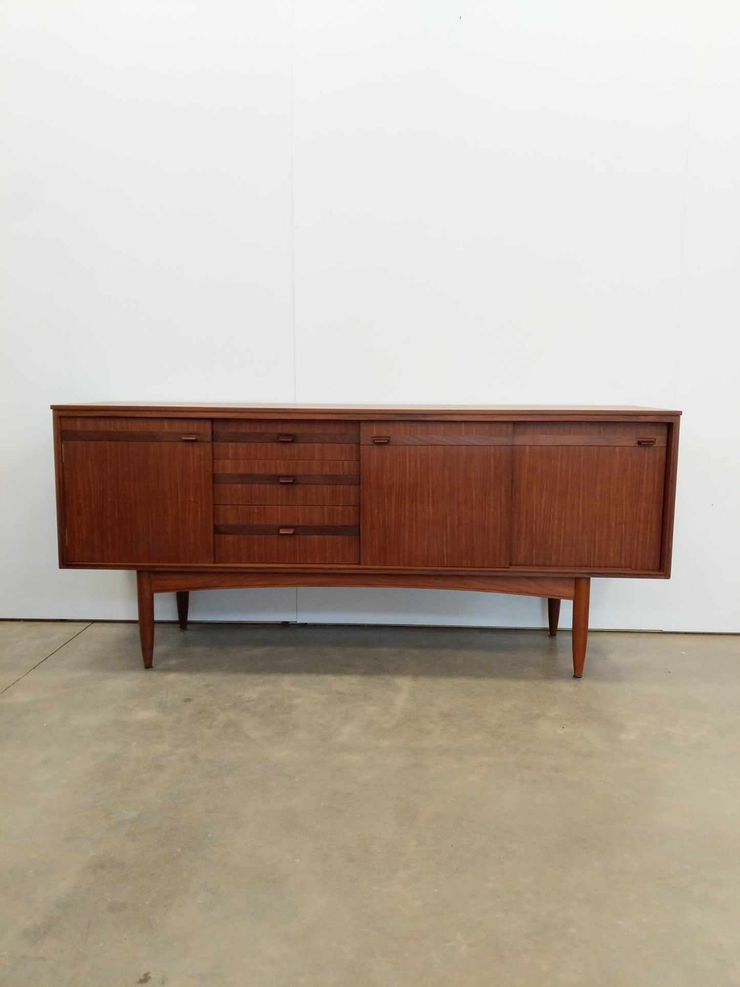 Vintage Mid Century Modern Teak Credenza by White & Newton