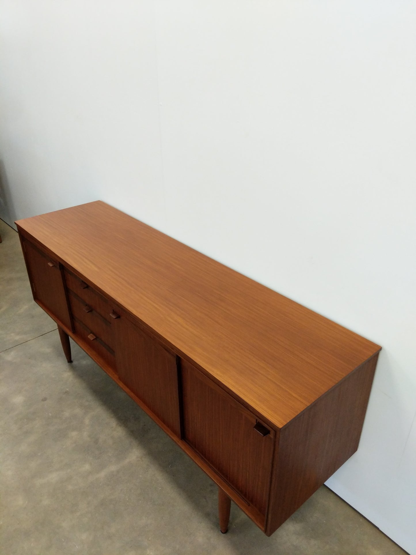 Vintage Mid Century Modern Teak Credenza by White & Newton