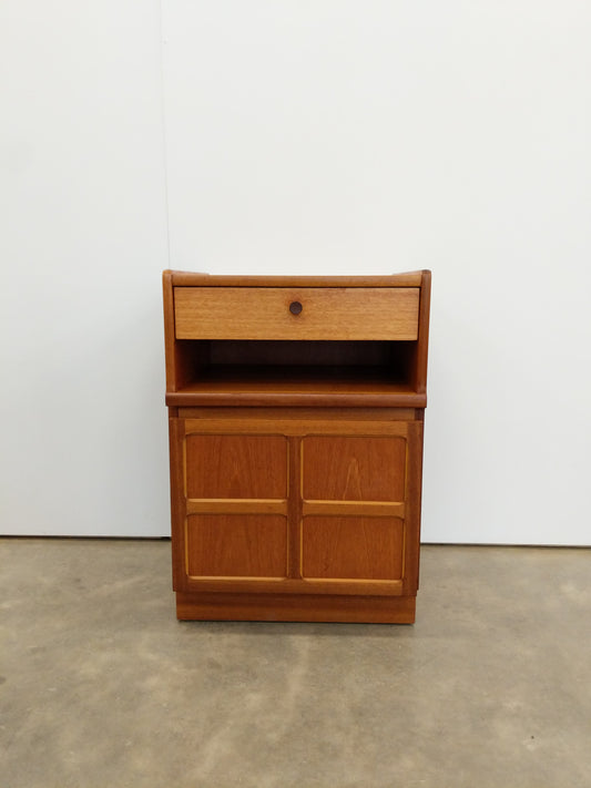 Vintage Mid Century Modern Teak Nightstand by Nathan