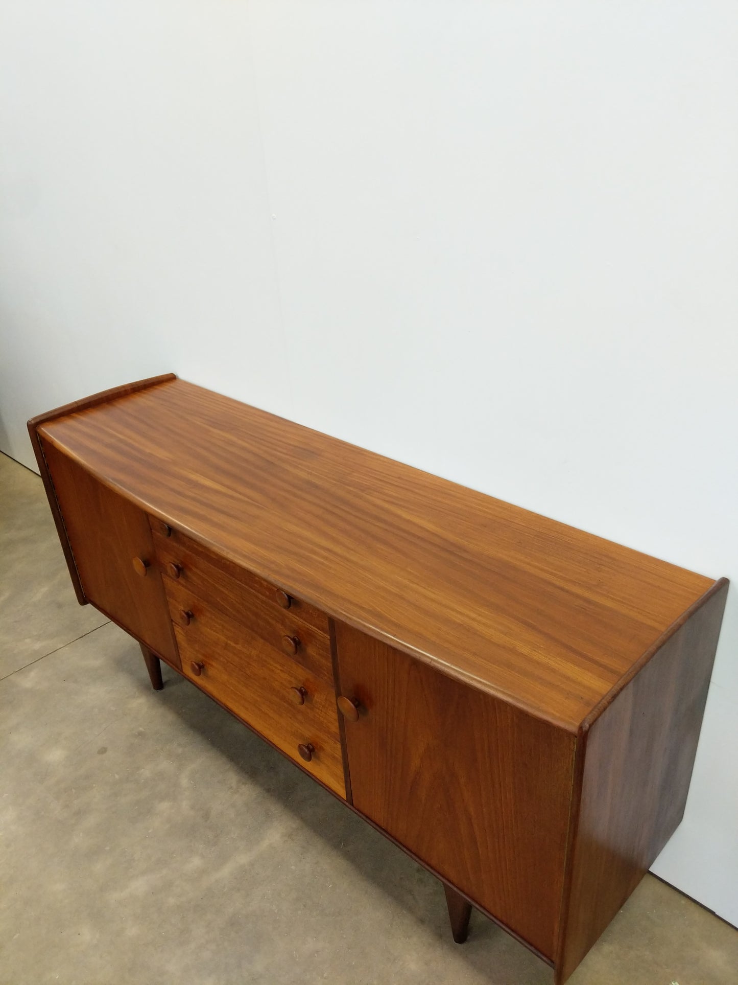 Vintage Mid Century Modern Teak Credenza by A. Younger