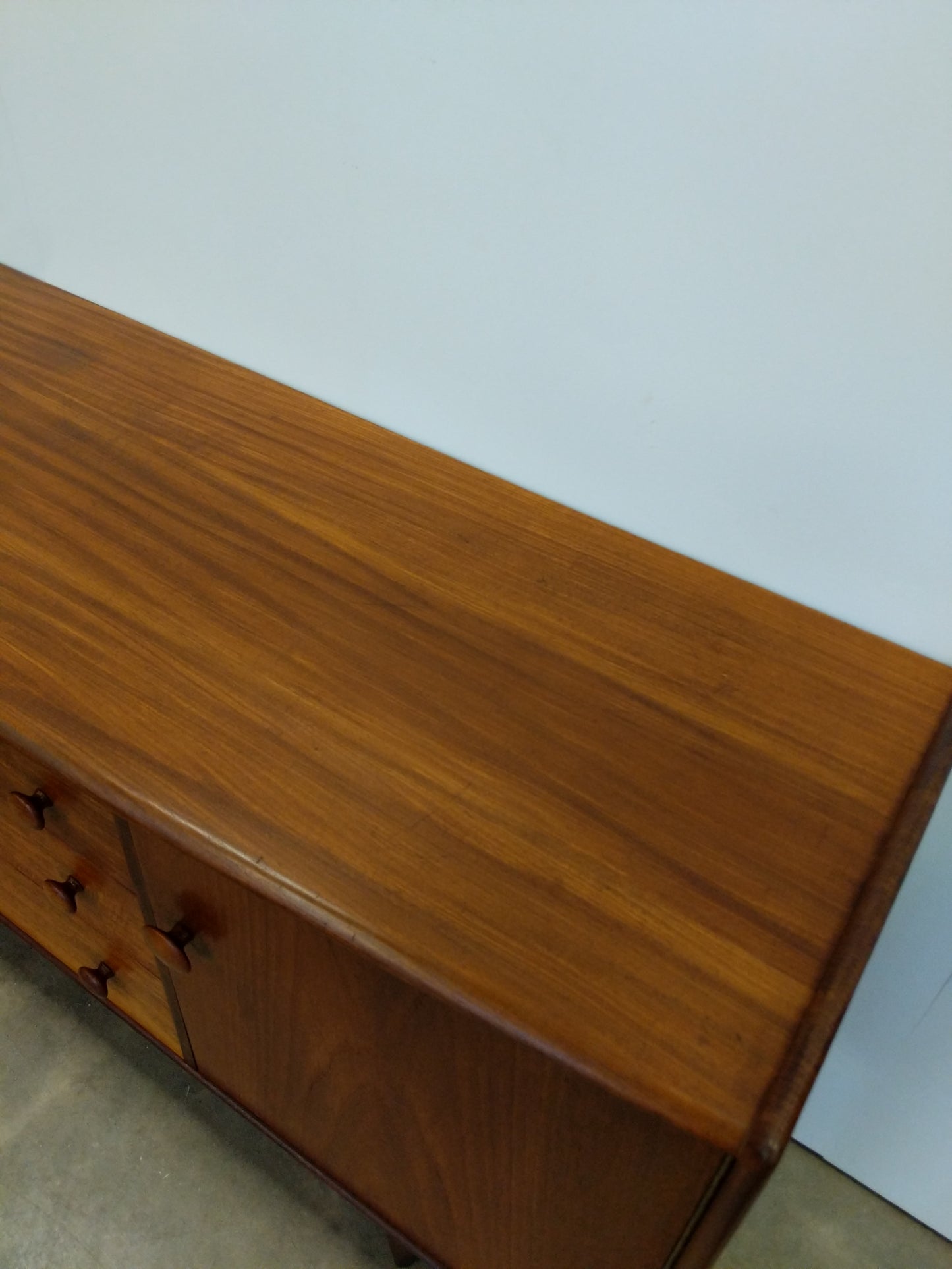Vintage Mid Century Modern Teak Credenza by A. Younger