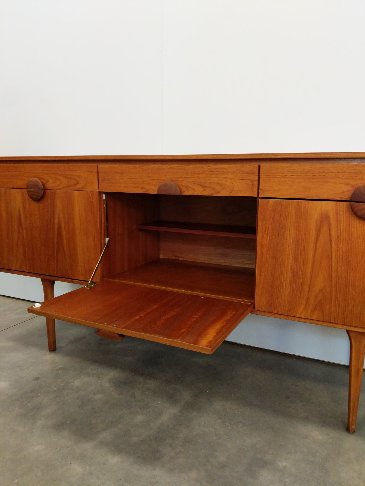 Vintage Mid Century Modern Teak Credenza by Austinsuite