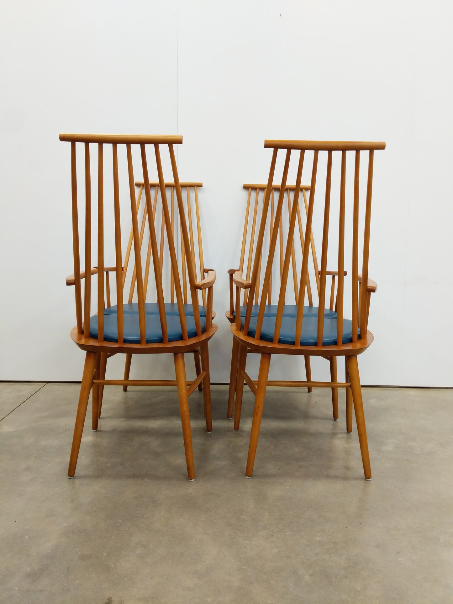 Set of 4 Vintage Danish Modern Armchairs