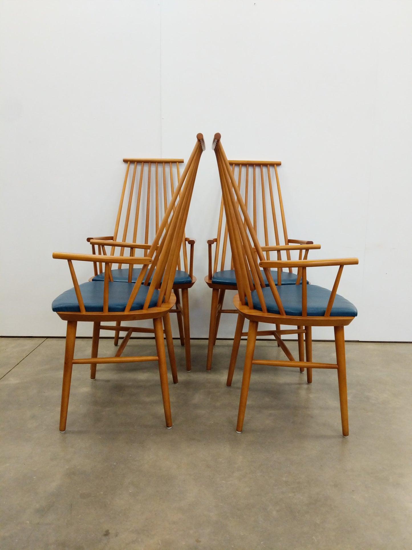 Set of 4 Vintage Danish Modern Armchairs