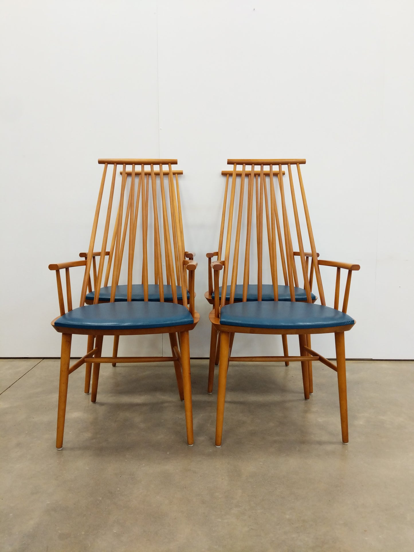 Set of 4 Vintage Danish Modern Armchairs