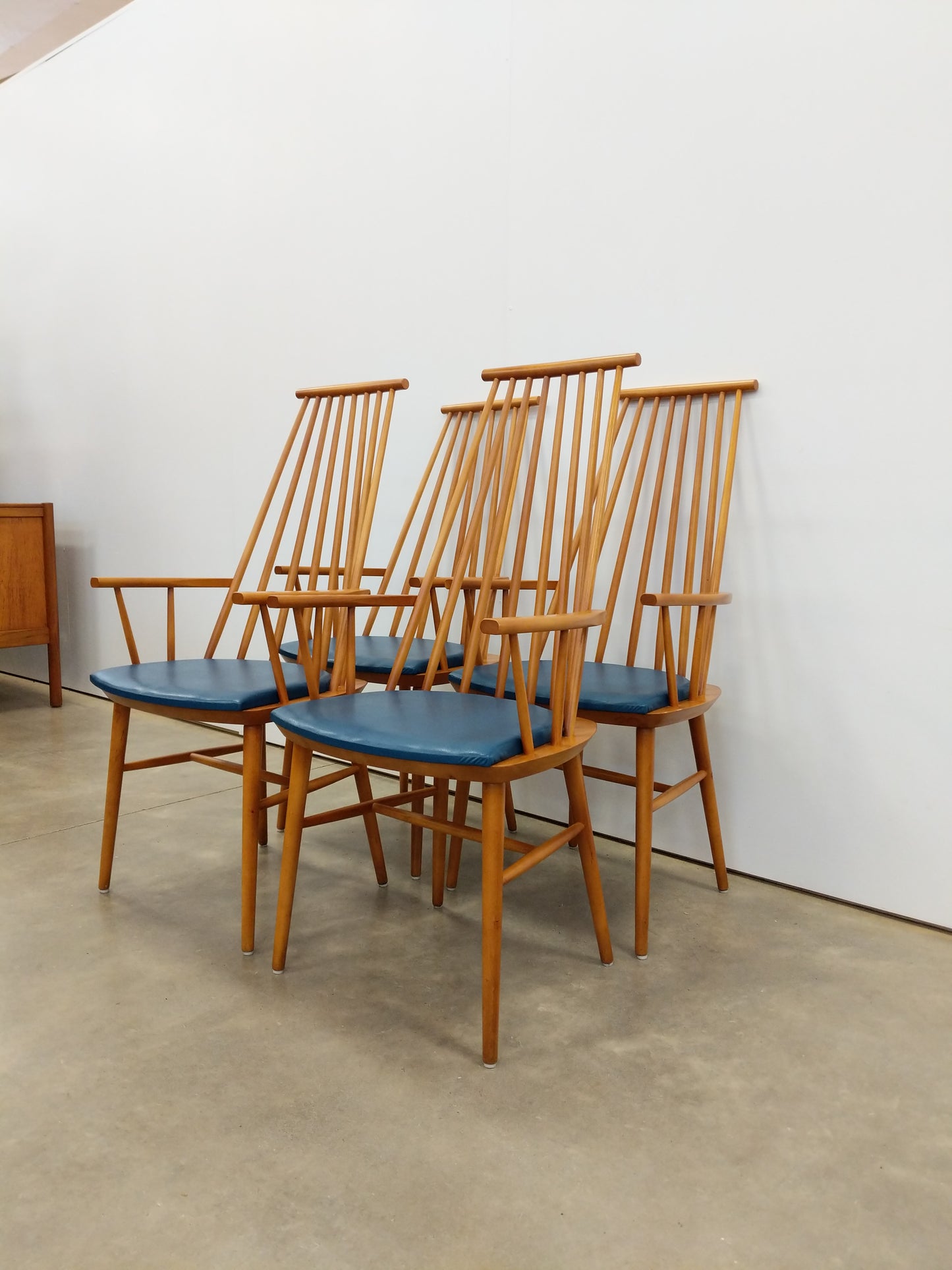 Set of 4 Vintage Danish Modern Armchairs