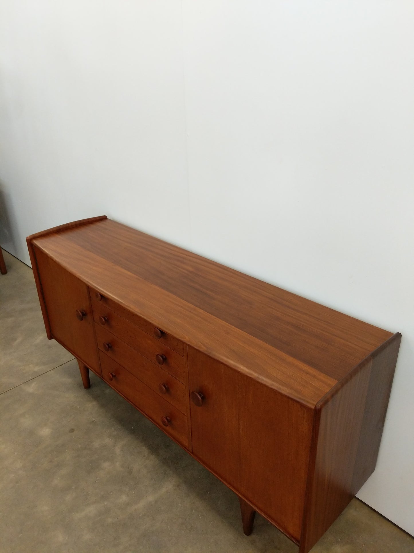 Vintage Mid Century Modern Teak Credenza by A. Younger