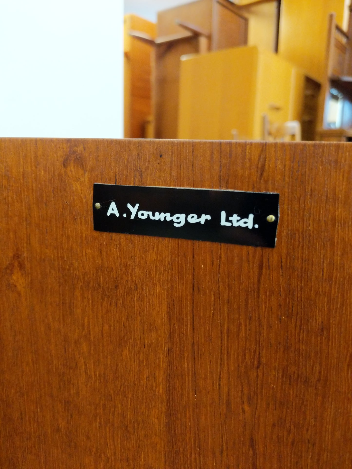 Vintage Mid Century Modern Teak Credenza by A. Younger