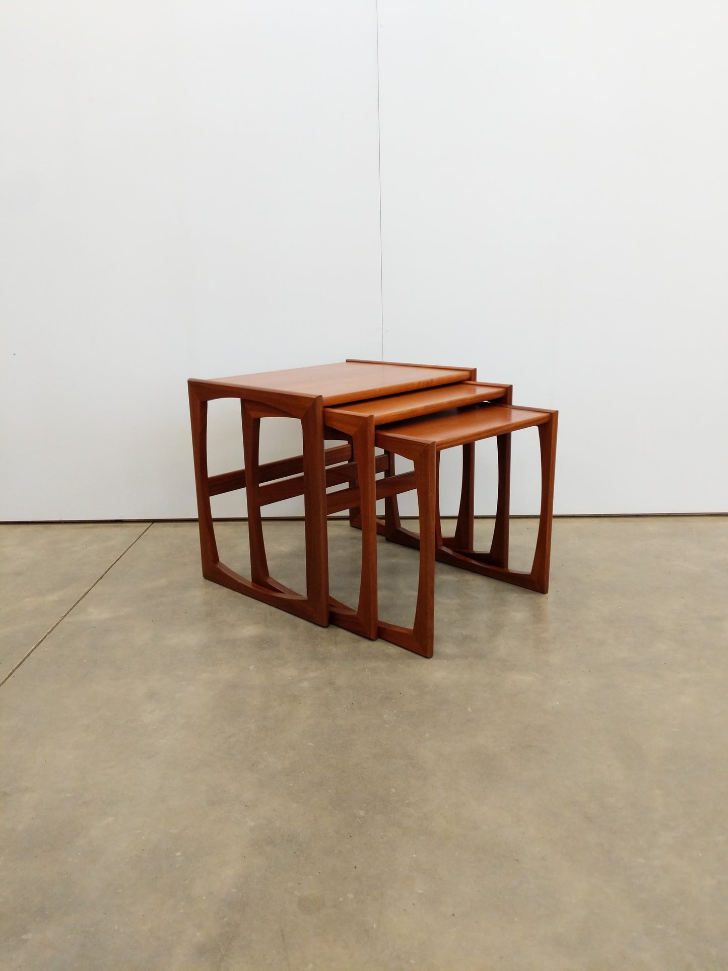 Set of Vintage Mid Century Modern Teak Nesting Tables by G Plan