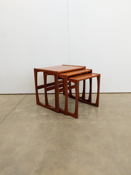Set of Vintage Mid Century Modern Teak Nesting Tables by G Plan