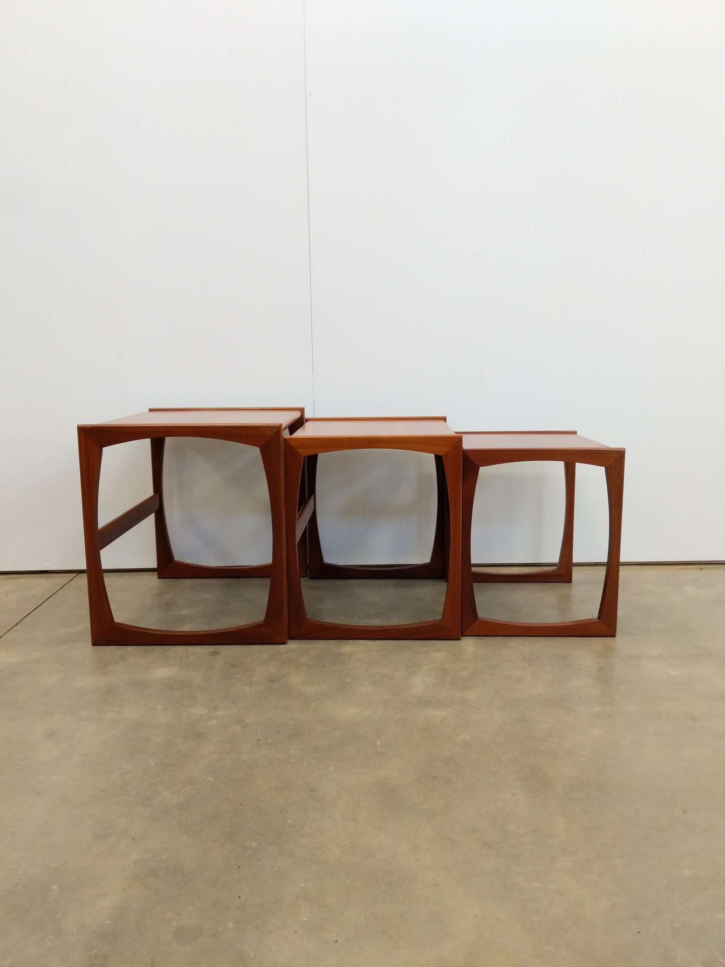 Set of Vintage Mid Century Modern Teak Nesting Tables by G Plan